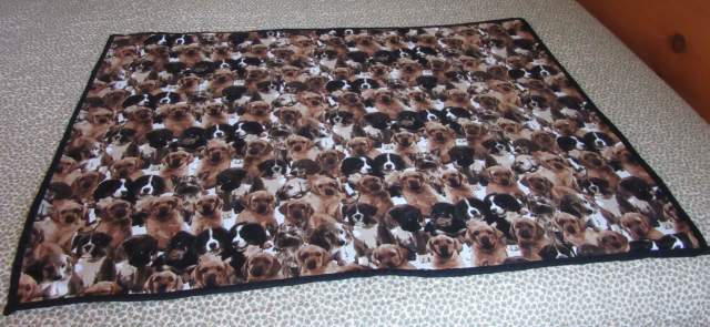 a shot of the front of the blanket