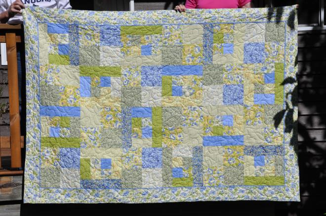 A shot of only the quilt, City Slicker #3 quilt.