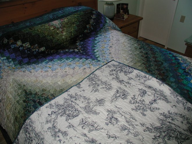 Barbara's first bargello, this was from the class she took.